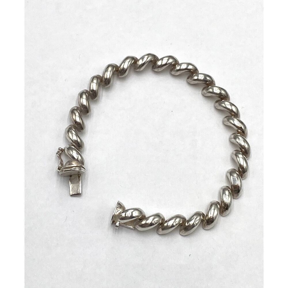 925 Italy Sterling Silver Bracelet Tennis 16.11g 7”